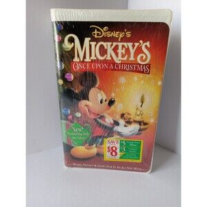 Walt Disney Mickey’s Once Upon A Christmas (1994, VHS Clamshell) FACTORY SEALED